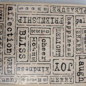 Stampin' Up Word By Word Large Retired